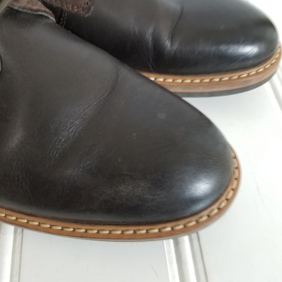 Clarks Pitney Walk Dark Brown Leather Derby Dress Shoes Men’s Size 12